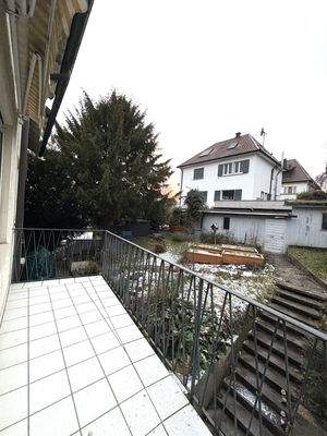 Balkon zum Hintergarten
