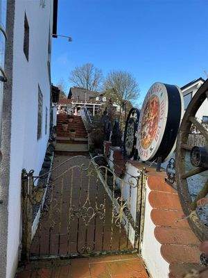 Aufgang zum Biergarten