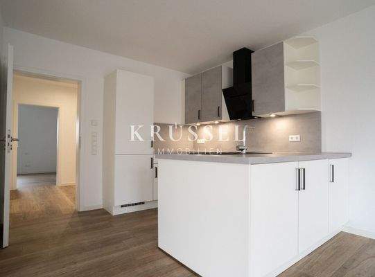 Eine moderne Einbauküche