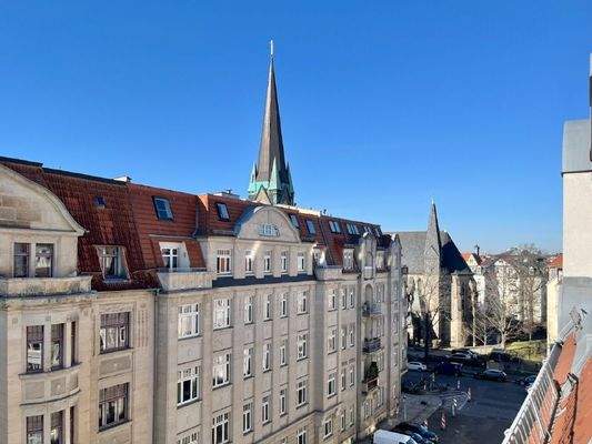 Blick zur Johanniskirche