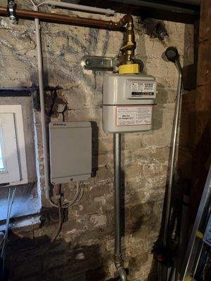 Glasfaser und Gas-Anschluss