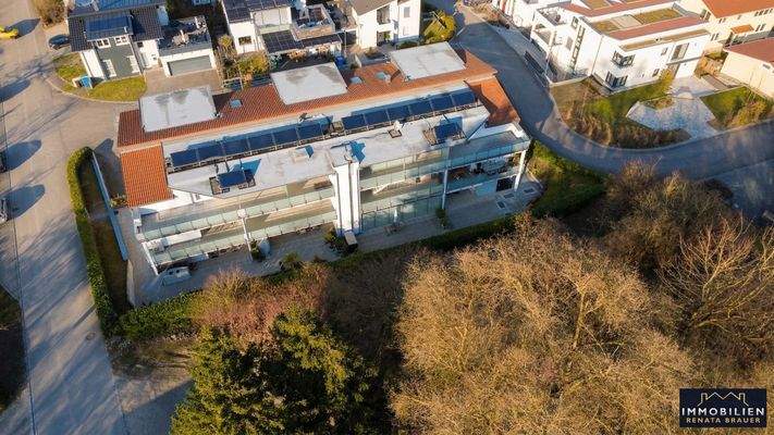 Luftaufnahme Solaranlage