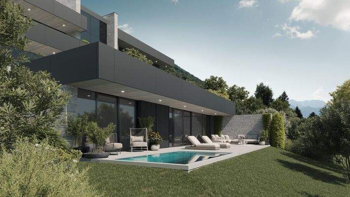 Rendering vom Gartengeschoss