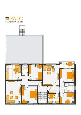 Grundriss 1OG Whg. links und rechts
