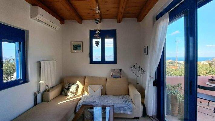 Ferienhaus mit 2 Schlafzimmern und atemberaubender Aussicht in Plaka