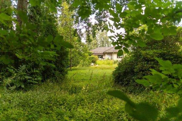 Blick von der Grundstückgrenze