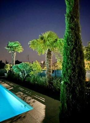 Pool by night