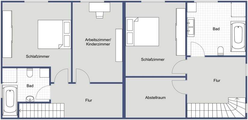 Grundriss Wohnhaus OG