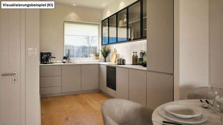 Visualisierung – Moderne Einbauküche