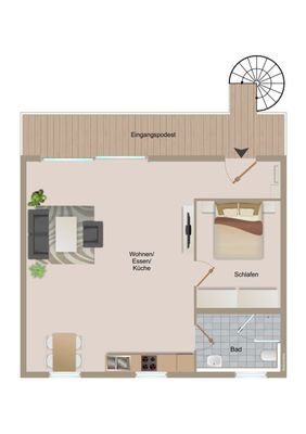 Grundriss Anbau OG