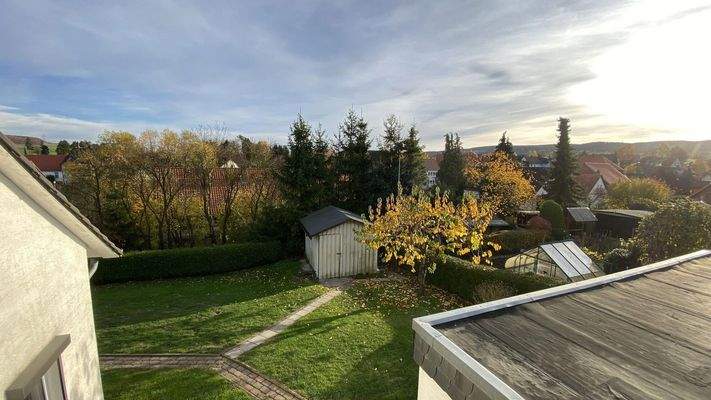 Gartenblick von Dachterrasse 