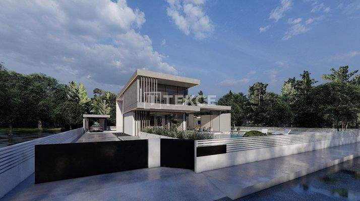 Detached Stylish Villa with Pool and Garden in İzmir Çeşme