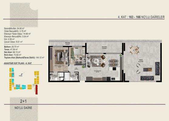 Apartments in an Elegant Project in Antalya Kepez