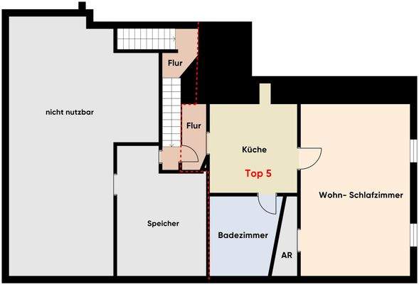 Grundriss ohne Maßstab DG / Zinshaus