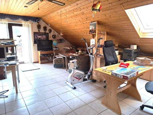 Teil des Dachstdios mit Südloggia