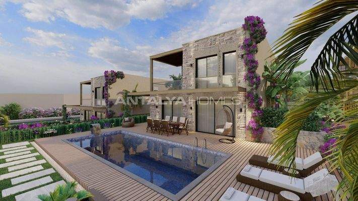 Elegant Houses in a Seaside Project in Bodrum Torba