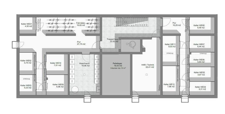 Grundriss Keller