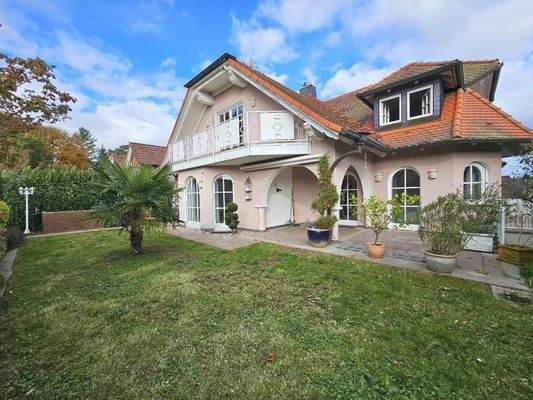 Rückansicht mit Garten