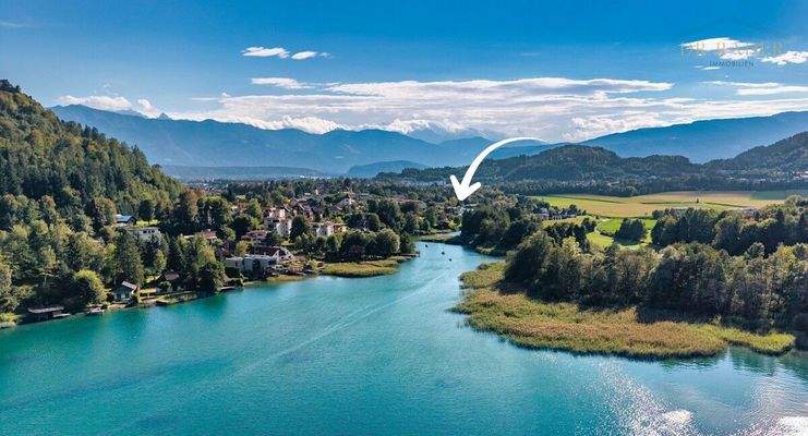 Ossiacher See Blick Richtung Villach
