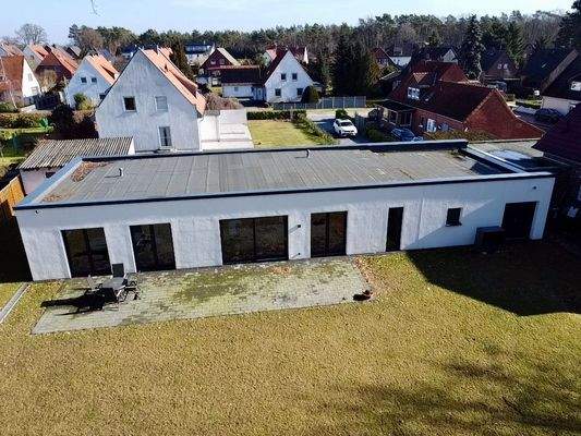 Luftbild / Garten / Rückansicht des Hauses