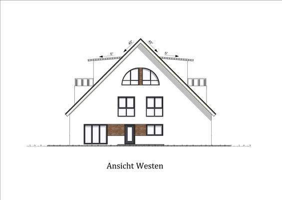 Ansicht von Westen 2D-