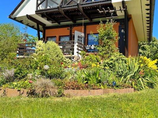 Blick vom Garten Terrasse