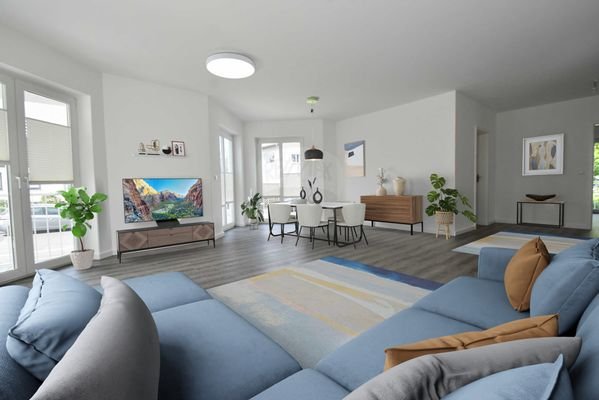 Virtual Homestaging - Wohnzimmer