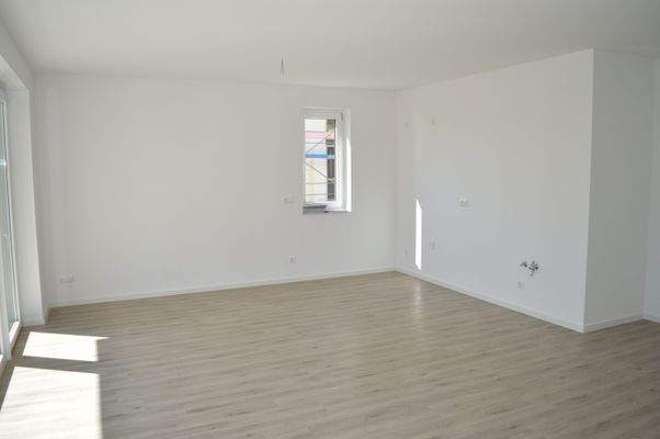 Beispiel Wohnzimmer mit offenem Küchenbereich