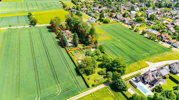 Luftansicht gesamtes Anwesen