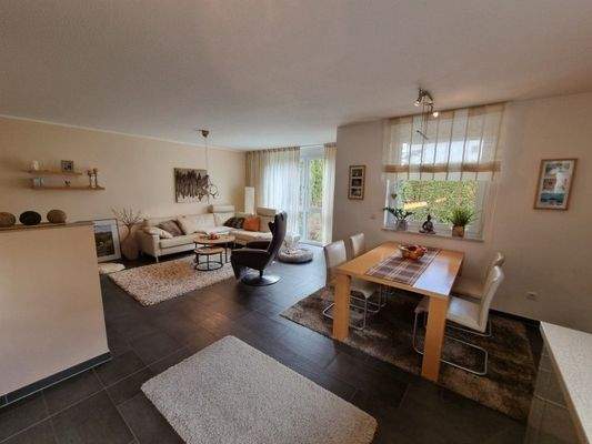 Blick vom Kochbereich