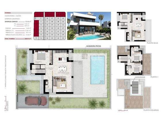 Stylish Villas with Pool and Roof Terrace in Ciudad Quesada