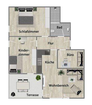 Grundriss (nicht maßstabsgetreu)