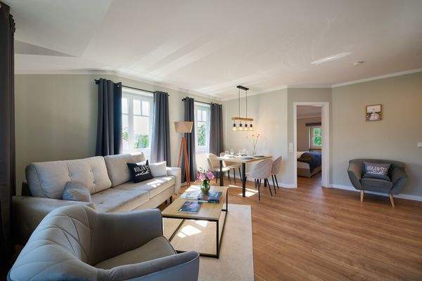 Der geräumige Wohn-Essbereich 