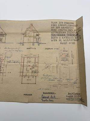 Einreichplan (Grundriss nicht mehr aktuell)
