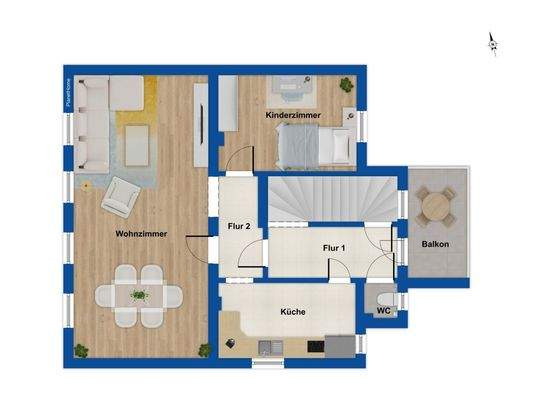 Grundriss 1. Obergeschoss