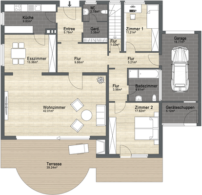 Grundriss Erdgeschoss