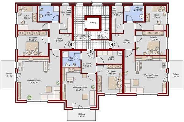 Grundriss Obergeschoss