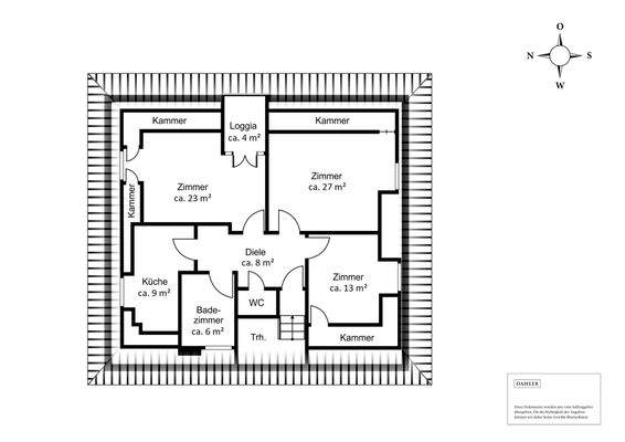 Grundriss Dachgeschoss