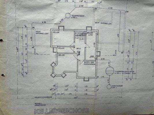 Kellergeschoß-Grundriss 