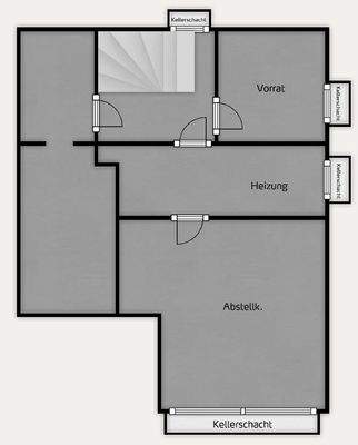 KG Grundriss nicht maßstabsgetreu!