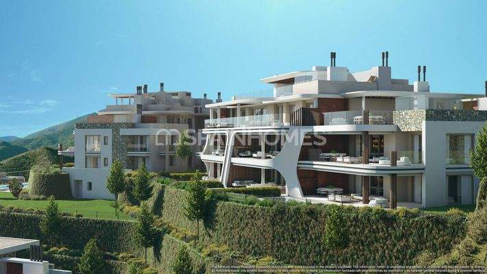 Nature View Apartments in the Country Club in Benahavis