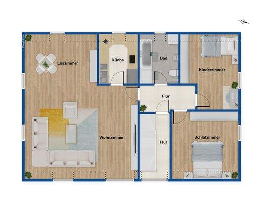 Grundriss Obergeschoss