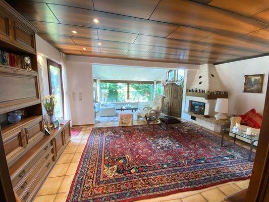 Wohnzimmer mit Erweiterung