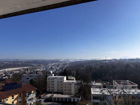 Ausblick vom Balkon