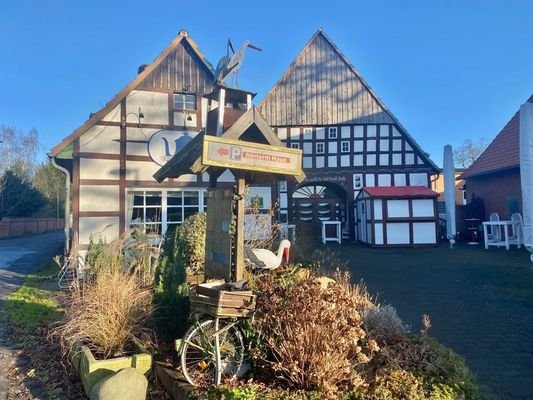 Ansicht Café + Wohnhaus