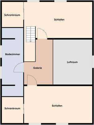Grundriss ohne Maßstab / Top 2-OG