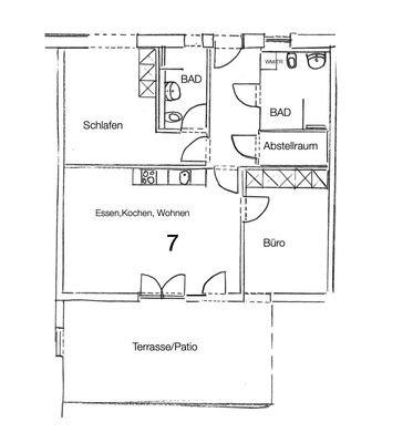 Grundriss Wohnung 7