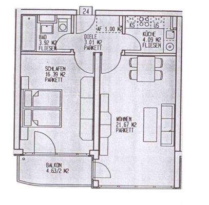 Grundriss GBS 8 WE 30