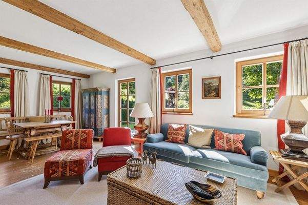 Der Wohnbereich im Gartengeschoss