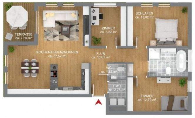 Wohnung 99qm
